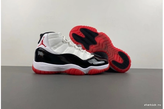 Retro CT8012-106  Bred Jordan 11 CT8012-106 High Concord 0122